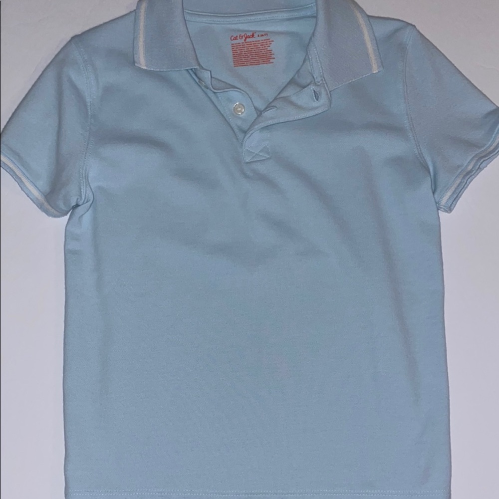Cat & Jack Blue Polo Shirt Short Sleeve Classic